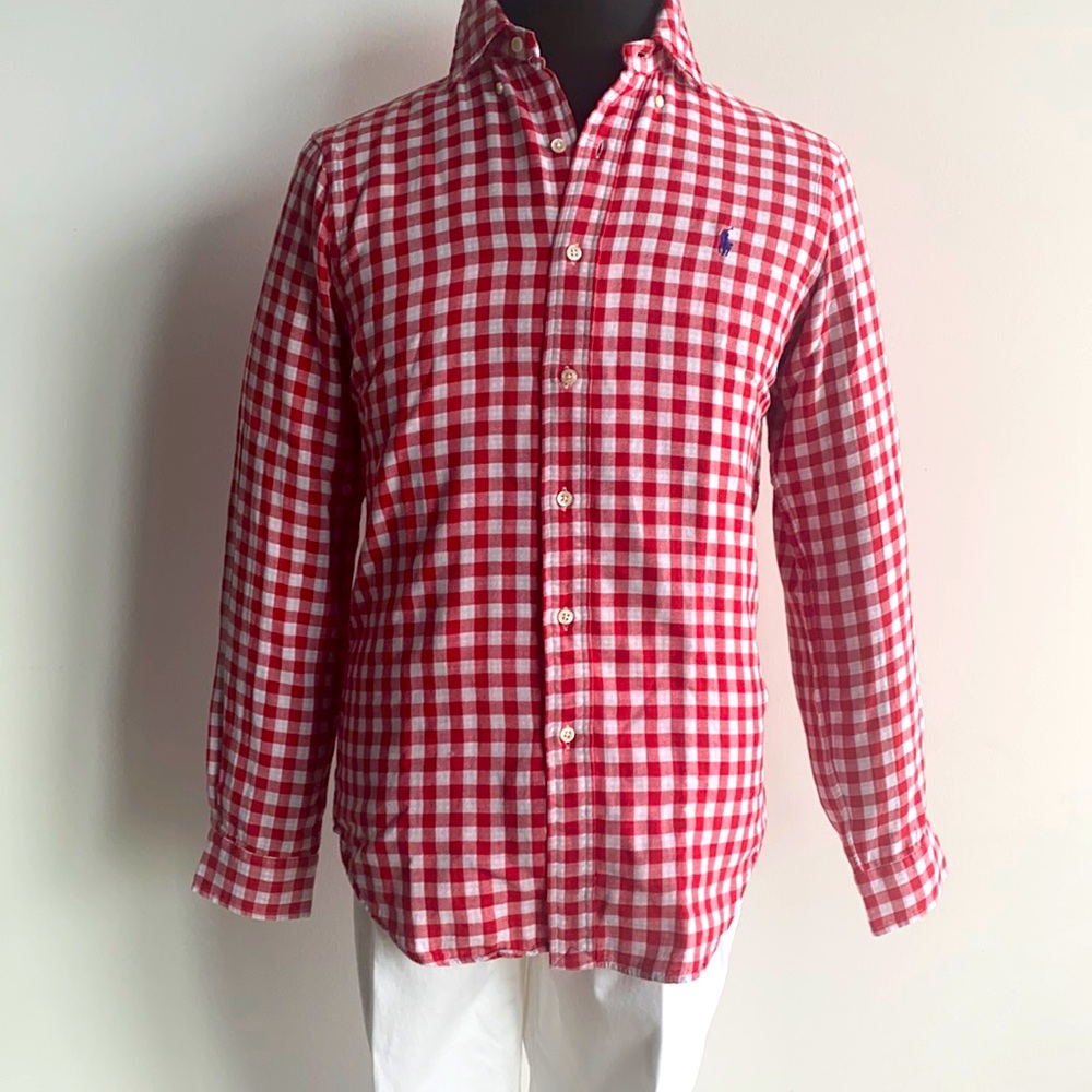 Double Gingham Linen Ralph Lauren S/P NWOT